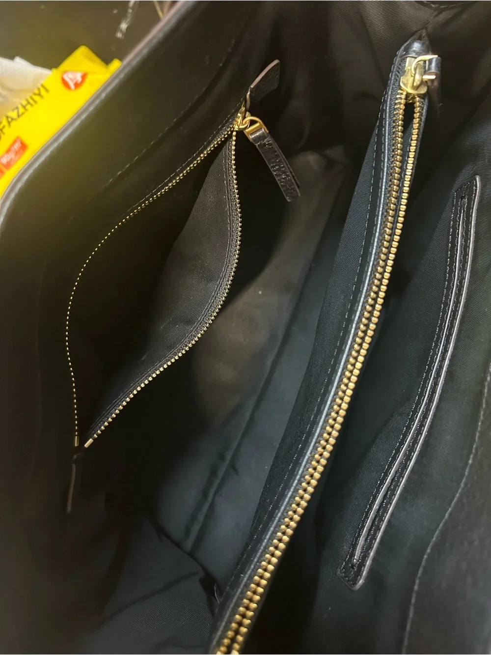 Tory Burch Black Pebbled Leather Satchel with Tassel